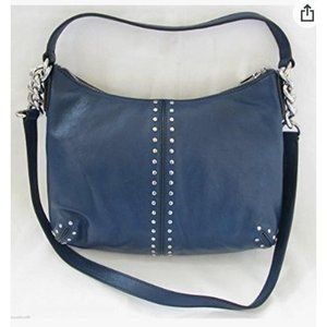 Michael kors Astor leather hobo shoulder bag navy